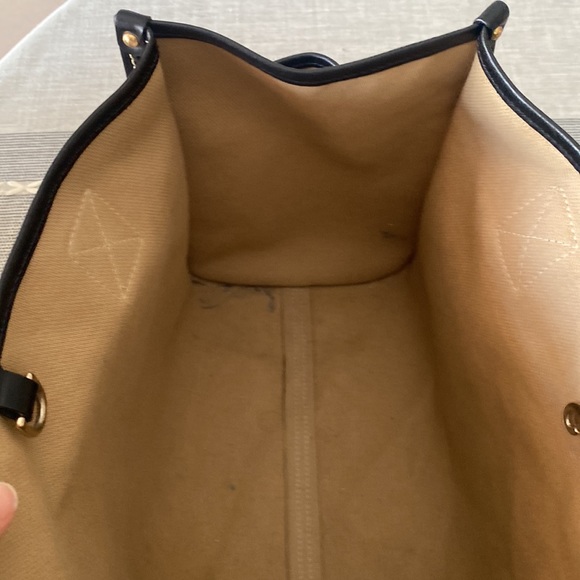 DOONEY & BOURKE Signature Tote Shoulder Bag Black Canvas - Picture 5 of 7